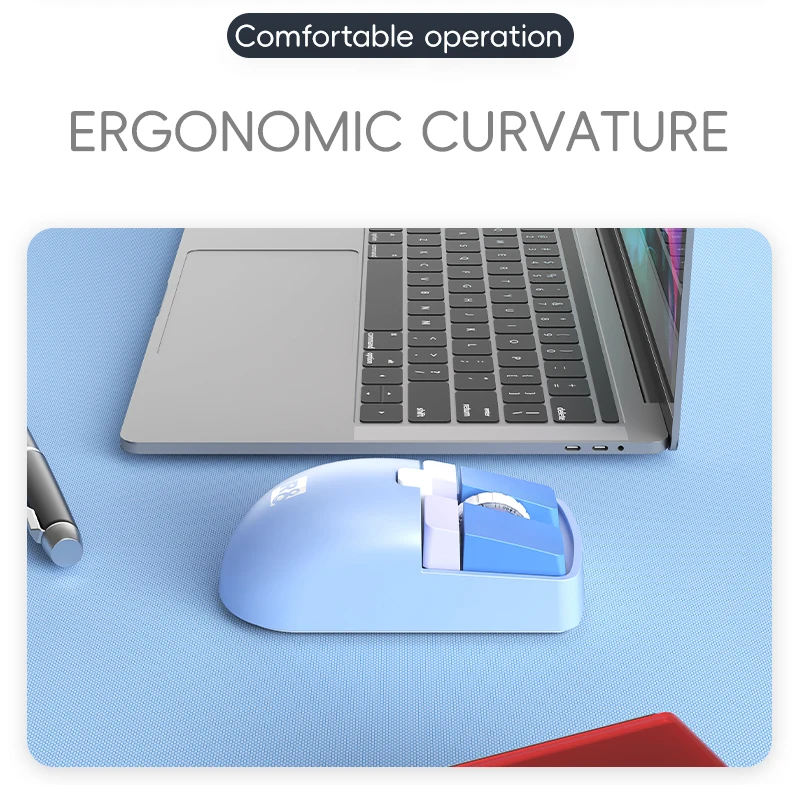 R8 6D 2.4G&BT Gaming Rechargeable Mouse Ultra Lightweight Bluetooth Mouse  For Pc home office