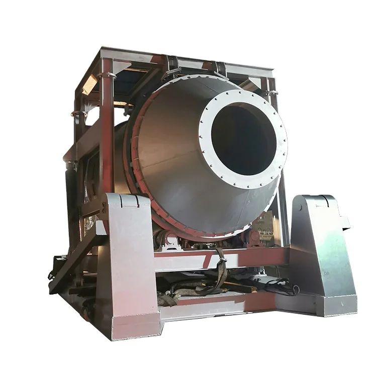 Rotary furnace Melting Pot and Magnetic Induction Heating Shell Melting Furnace Scrap for Aluminum