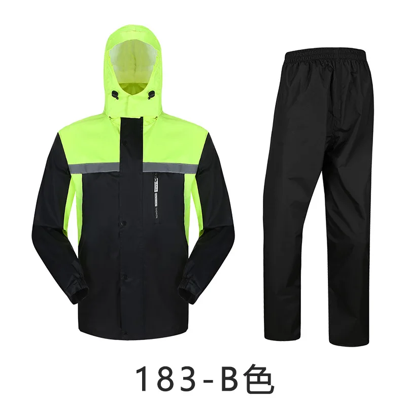 Durable  Waterproof Reusable Custom adult rain coat cycling motorcycle man rain suit