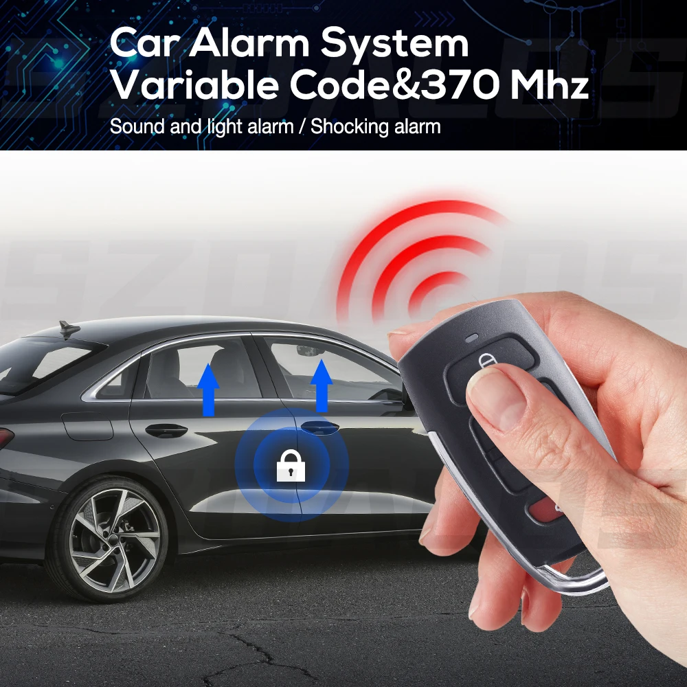 One Way Car Alarm Remote Control Vibration Sensor One Way For Cars Car Alarm System Security