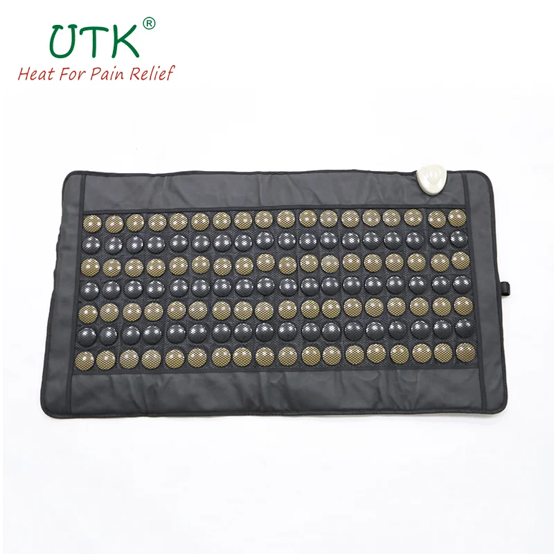 Natural Therapy Healing Jade Germanium Tourmaline Stones Infrared Heating Mat Jade Stone Massage Heating Pad