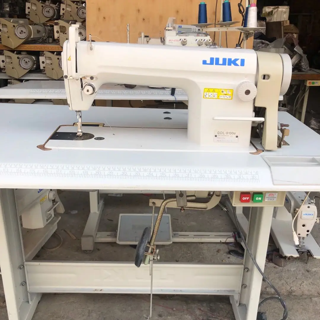 Б/у 80% Новый механический juki-DDL-8100e промышленная швейная машина с фунцкией шитья закрытых стежков