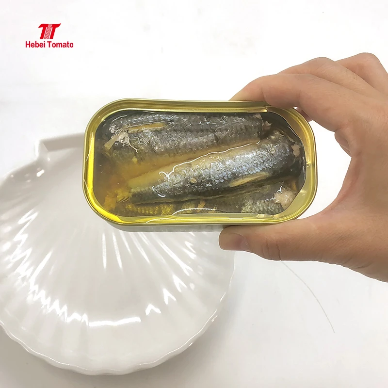 Canned Sardine Fish New Arrival Open Canned Good Quality Sardine Can Price in Vegetable Oil 125g155g425g