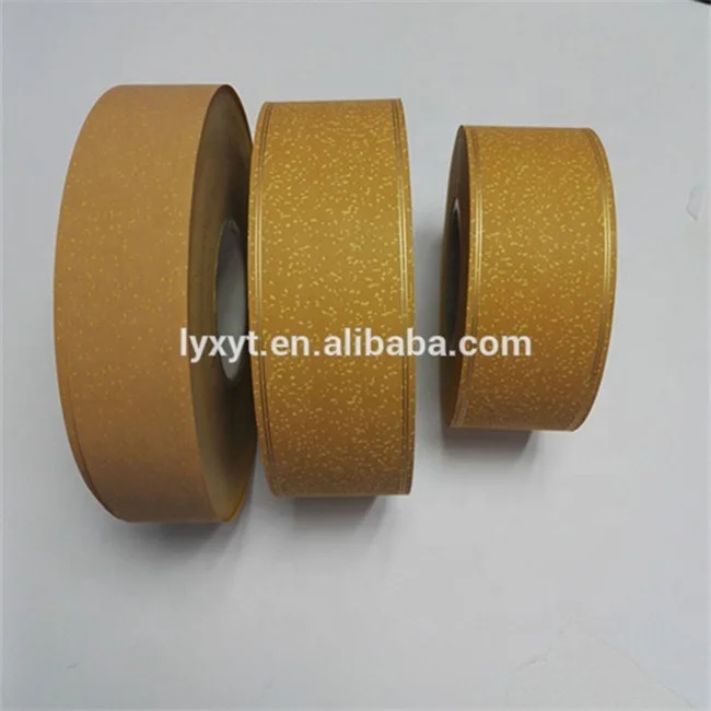 Printed Logo cigarette filter yellow cork tipping paper in bobbin