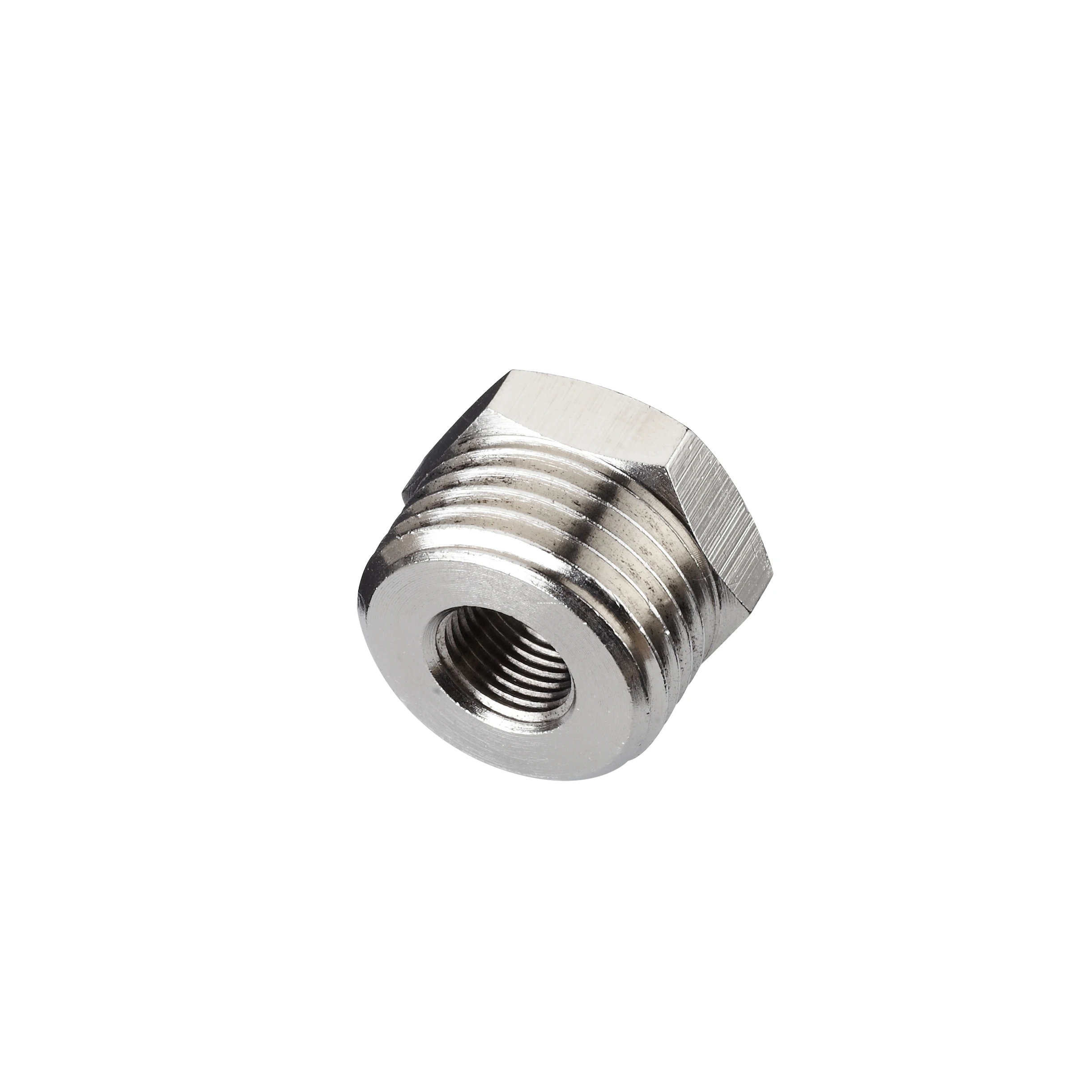 Metal Transition Fittings BSPP BSPT NPT Nut Brass Pneumatic Connection Hexagon Bushing