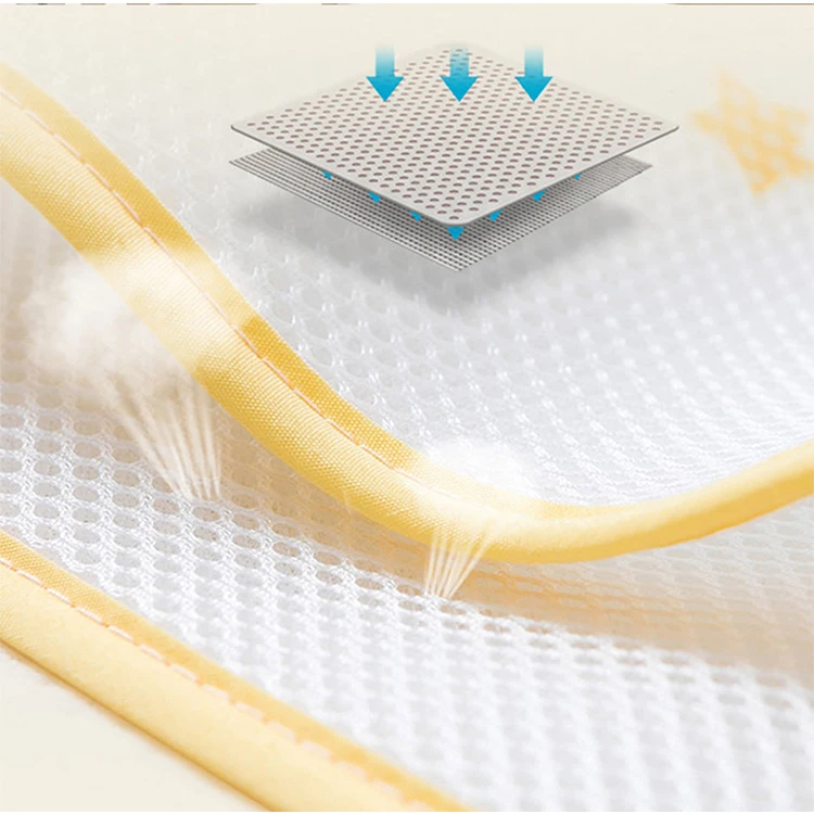 hot sale  mesh fabric universal use baby soft breathable crib bumper sets for comfortable