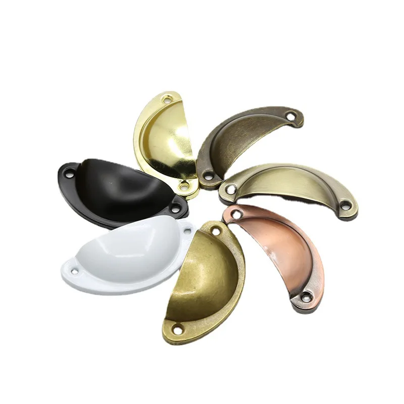 Metal Kitchen Drawer Cabinet Door Handle Cupboard Door Furniture Antique Shell Vintage Cabinet Knobs Drawer Handle