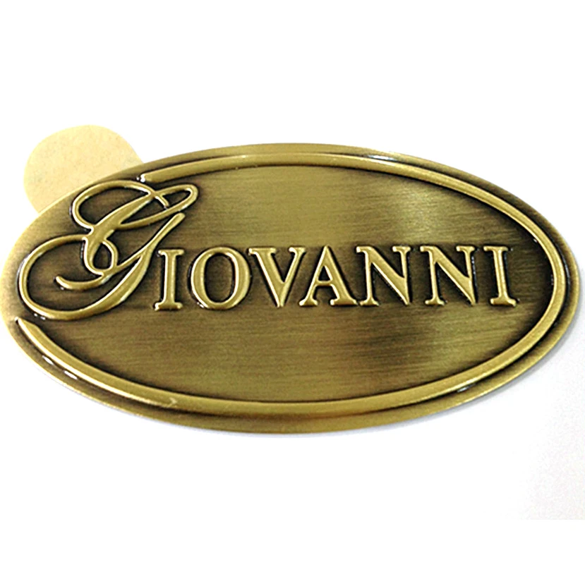 customized  metal brand logo label company name plate high light aluminium tablel nameplate