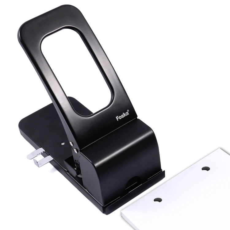 Конструкция из цельного металла 2 отверстия 6 мм 100 лист вместимость черная сверхпрочная для каждого юридического и медицинского офиса