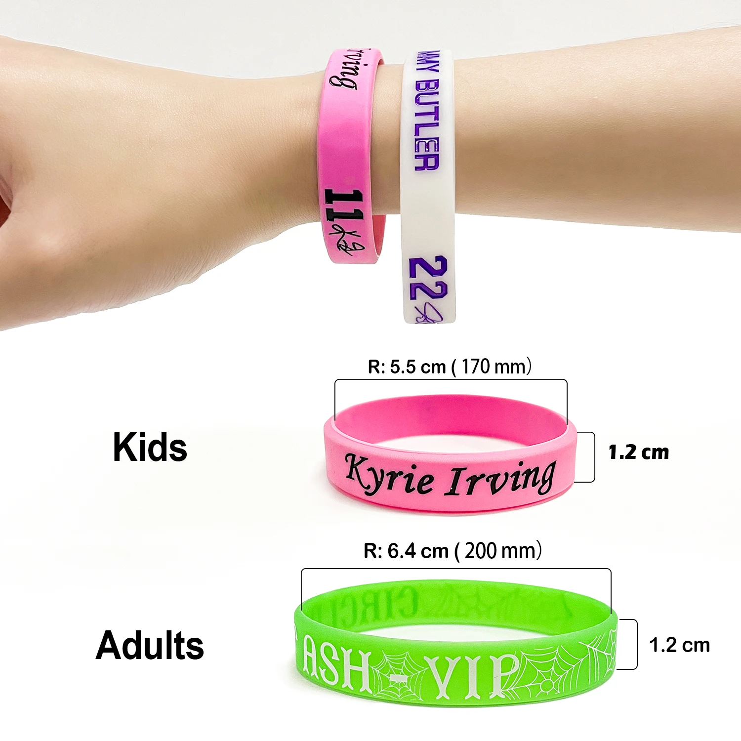 Custom Silicone Bracelets, Make Your Own Rubber Wristbands With Message or Logo, High Quality Personalized Wrist Band
