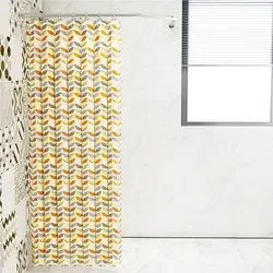 Plain color polyester shower curtain bathroom waterproof high grade fabric bathroom curtain