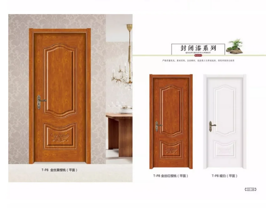 White primer molded door panel Melamine door skin reinforced molded door