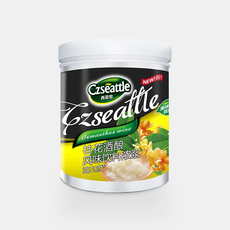 High grade Czseattle Osmanthus wine brewing flavored drink & beverage osmanthus sauce concentrate for bubble tea store