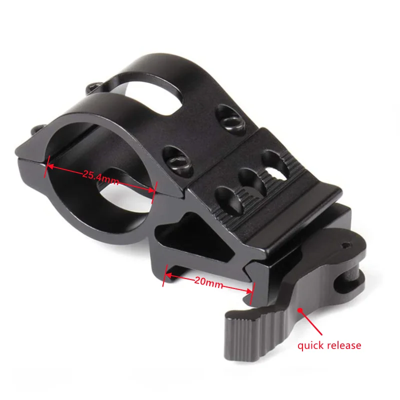 25.4mm Quick Release Scope Mount for Picatinny Mount Rail Hunting Accessories