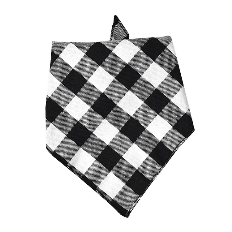 Private Logo Christmas Dog Scarf Bandana Cotton Pet Dog Cat Bandanas Bib for Puppy Dogs Cats