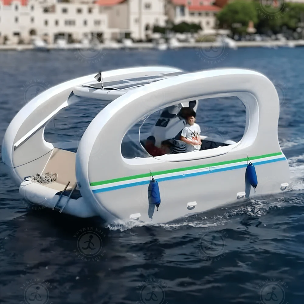 With Reasonable price Water Recreation Electric Boat Inflatable Houseboat For Lake And Sea