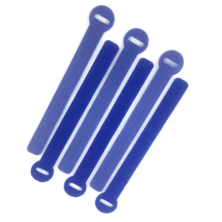 DSX Hot Selling Multi Color Nylon Polyester Reusable Hook And Loop Back-to-Back Cable Ties For Binding Wires