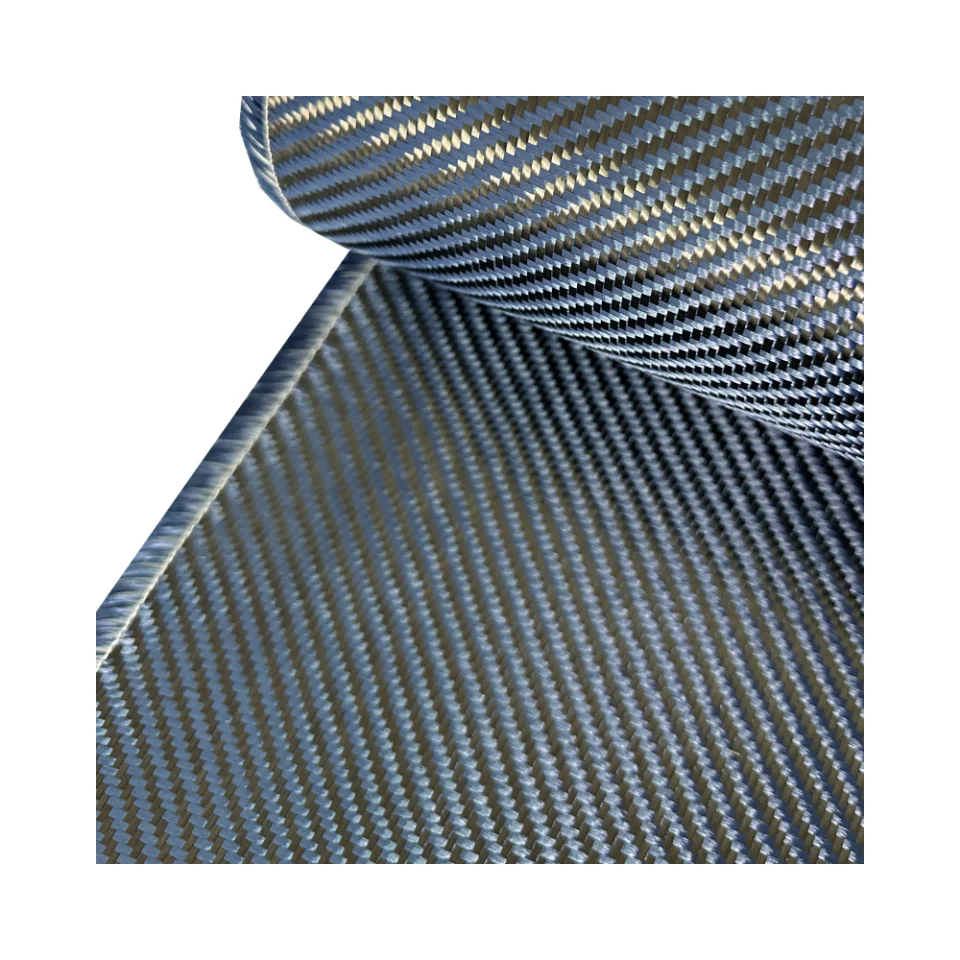 Good Quality Blue Carbon Mixed Fabric Leather Cloth for Wallet