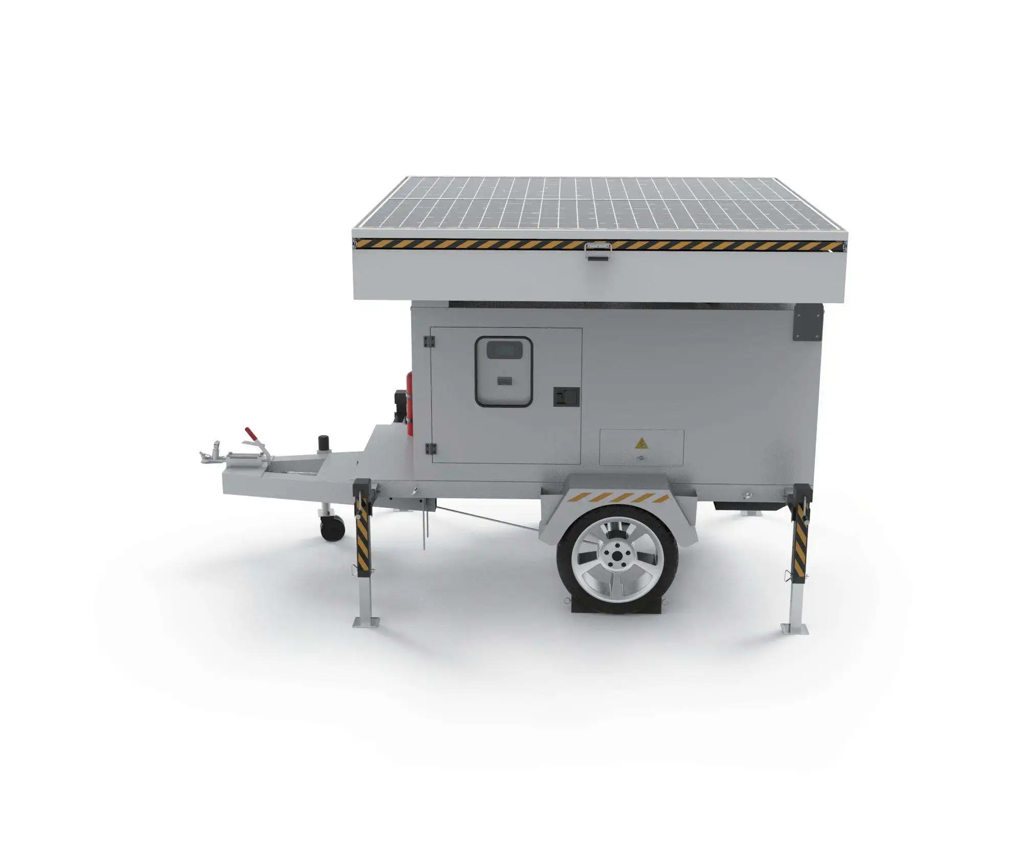 Portable Retractable Cctv Camera Solar Camera and Lighting Tower