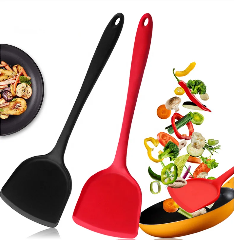 Black silicone shovel  for non stick  silicone spatula cooking cooking shovel home kitchen supplies