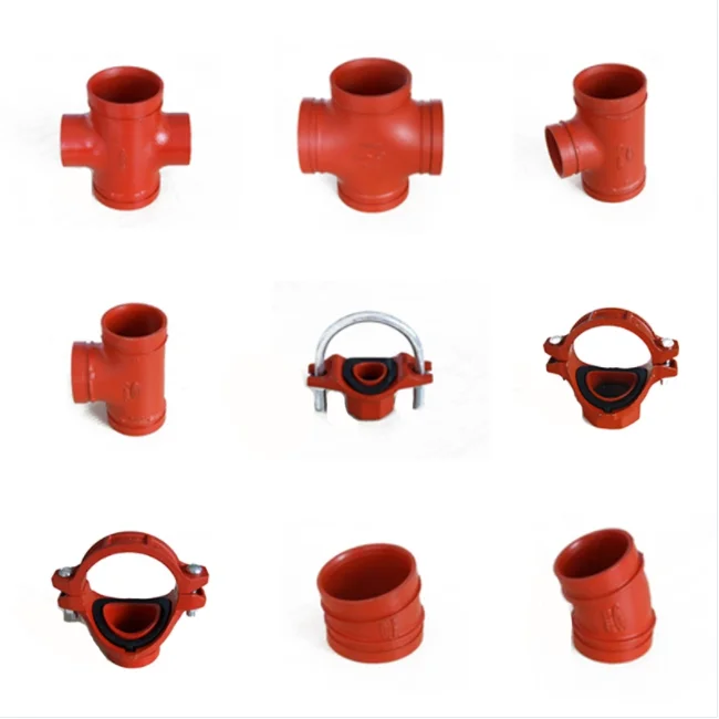 Factory Sales Ductile iron pipe fittings FM iron grooved concentric reducer manufacturer for fire fighting