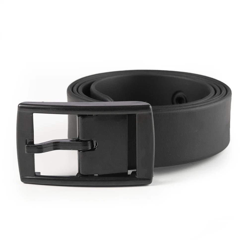 Hot Selling TPE Material Belt Unisex Colorful Plastic Pin Buckle Silicone Waist Belt For Men Women