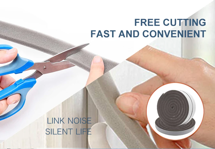 Strong adhesive Waterproof Single side Customized strip rubber seal EVA/PE  Foam Sealing Strip