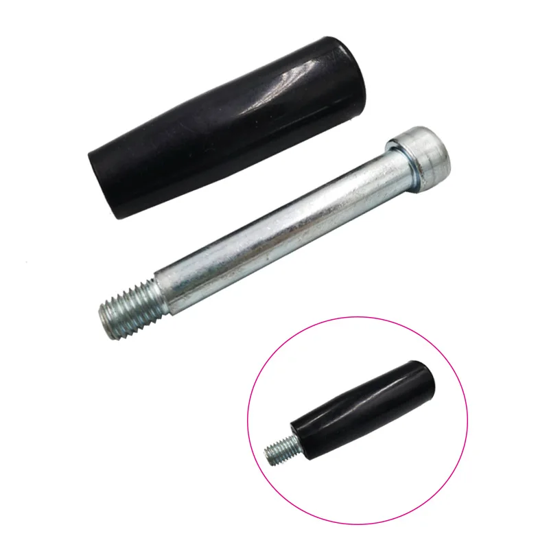 Machine handle M8 male Thread Stem Bekelite Rotating hand knob Tapered  revolving handle