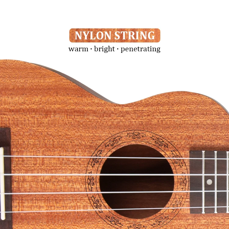 Распродажа 2021, Сапеле-укулеле с отпечатком пальца из палисандра для всех производителей, 21 дюймовое Сопрано-дерево, укулеле