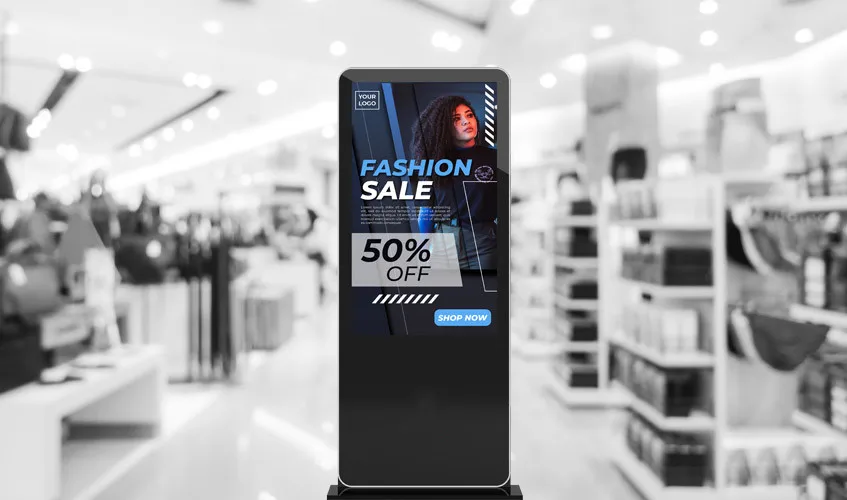 49 inch  4K UHD Digital Standee Free Landscape/Portrait Wall Mount Budget Friendly Commercial Monitors