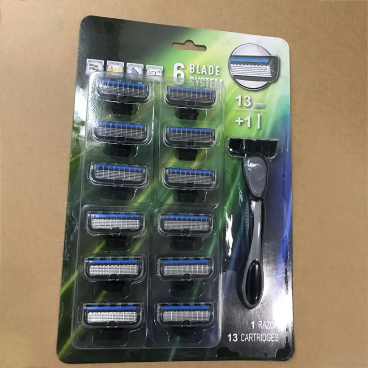 New Year Shaving 1+13 cartridges Good system razor
