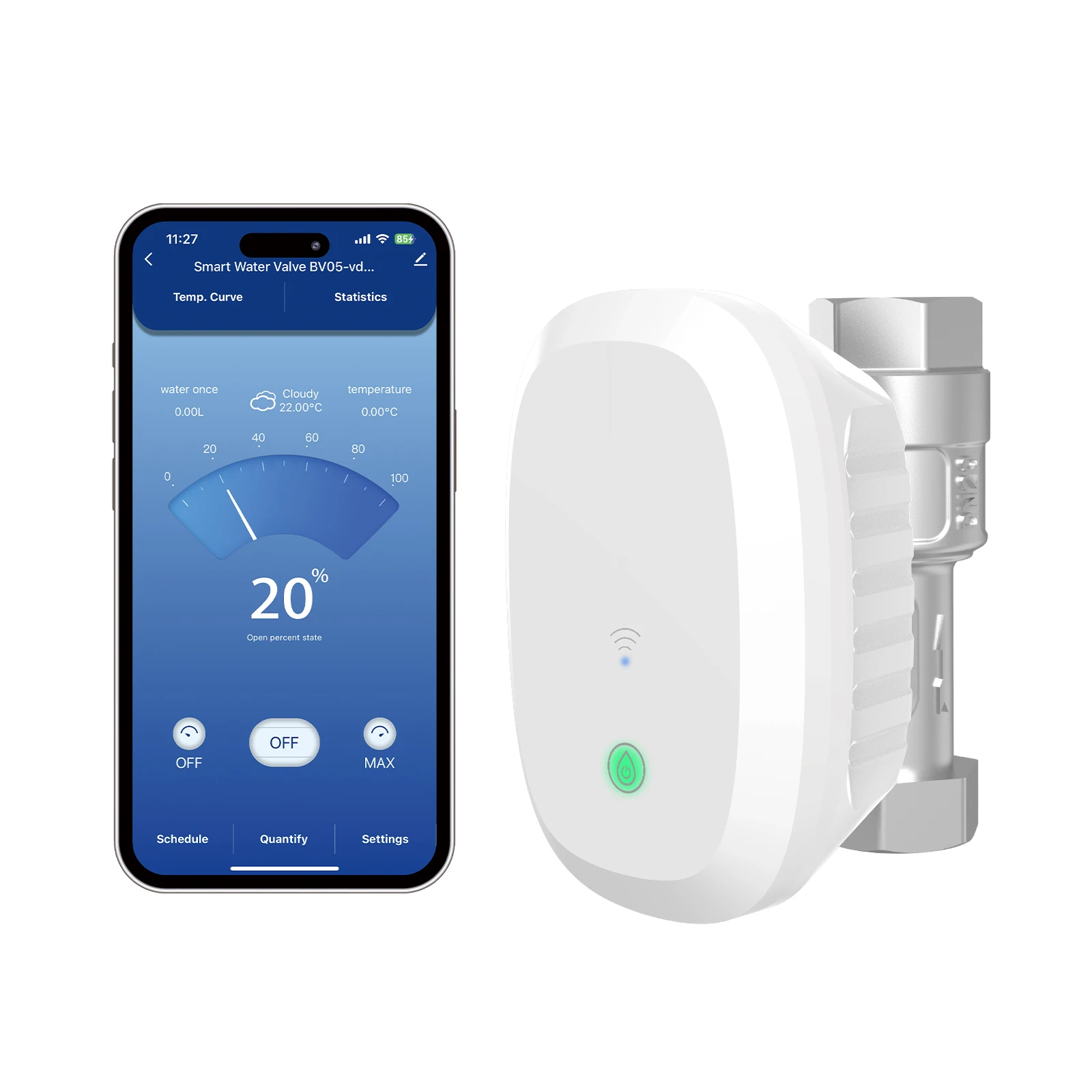 Wi-Fi контроль воды таймер с контроллером счетчика умный Walve