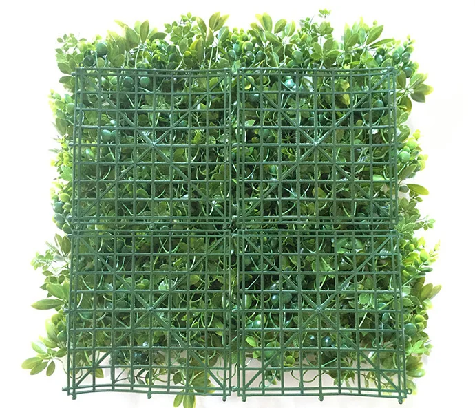 Green Faux Grass Artificial Panels Plastic Topiary Plant Boxwood Hedge for Garden Backyard Privacy Fence Decor