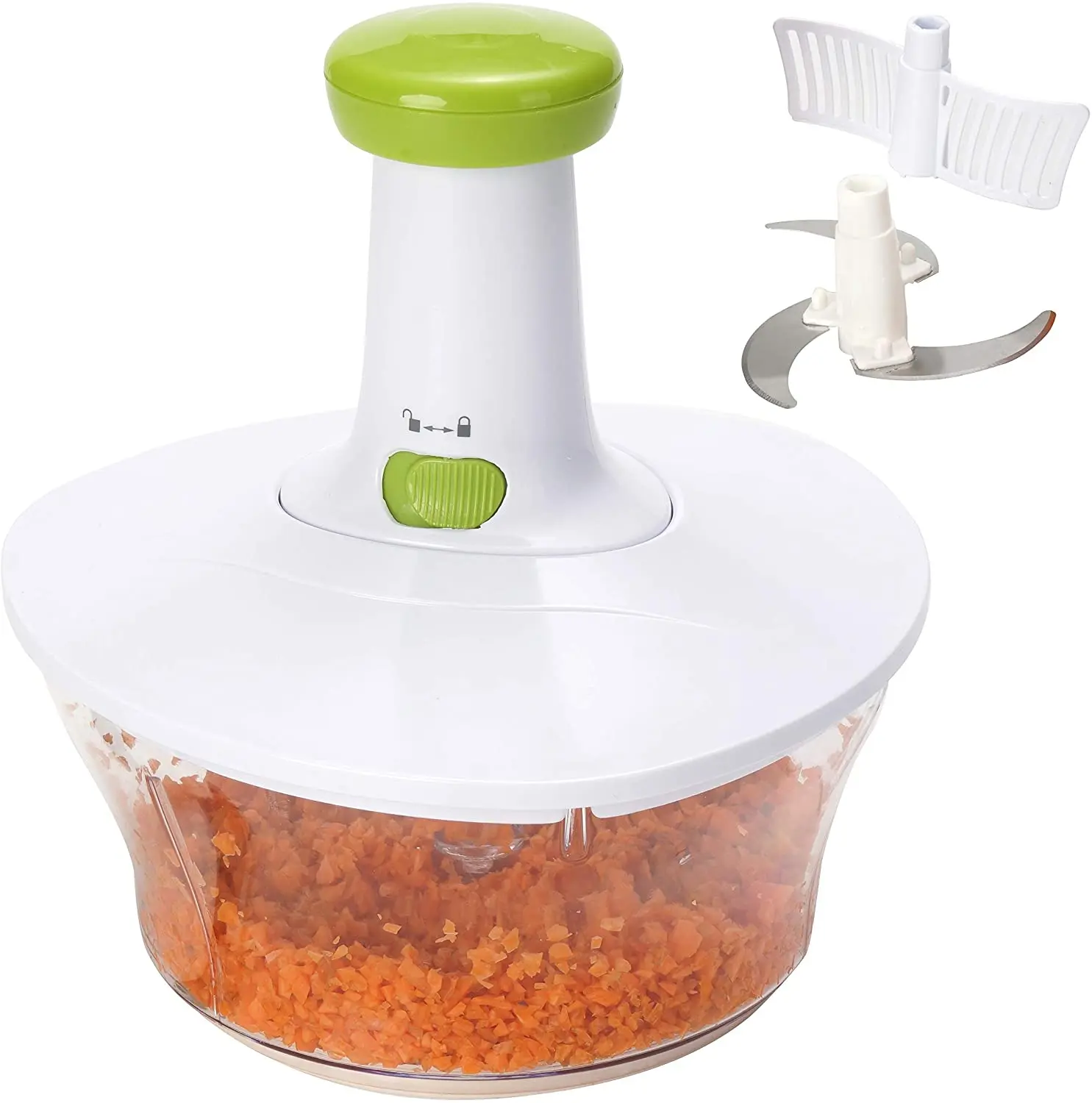 2 in 1 Hand  vegetable Press  Chopper Quick Manual Hand Held Chopper to Chop Vegetables manual hand press machine