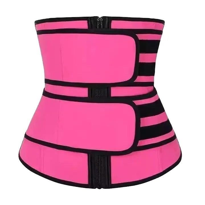 High Quality  Two Strap Black Double Belt Neoprene Waist Trainer Women Adjustable Waist Trainer