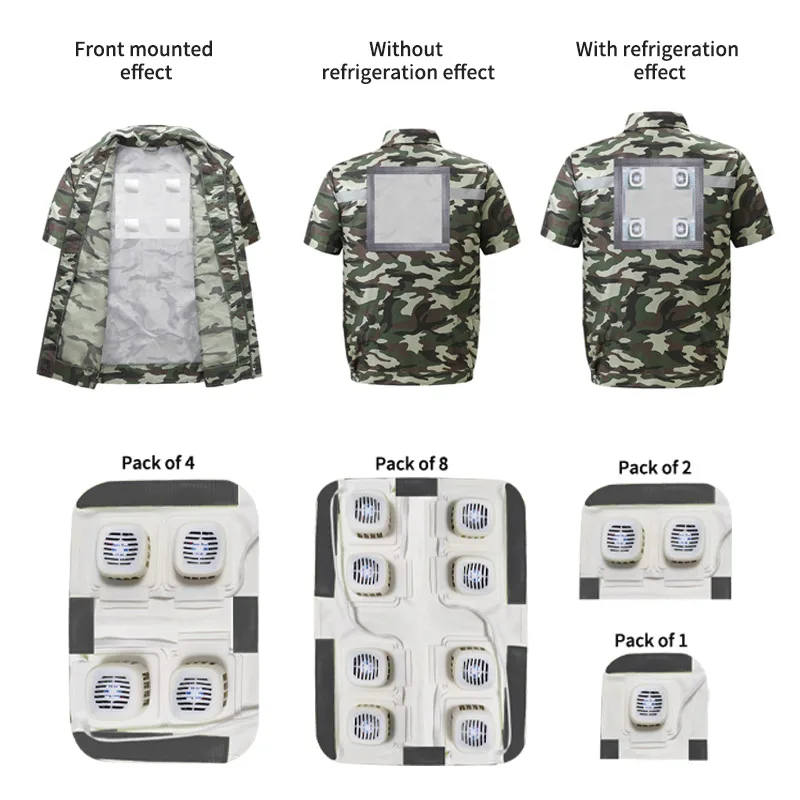 Air Conditioner Unisex Cotton Cooling Working Clothes Fan Cooling Tactical Uniforms Vest Outdoor Working Jackets