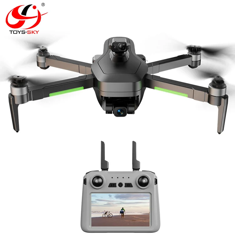 193S 3-axis Gimbal EIS Display Digital Touch Screen Remote Controller Drone 4K Pro With Professional gps Long range distance