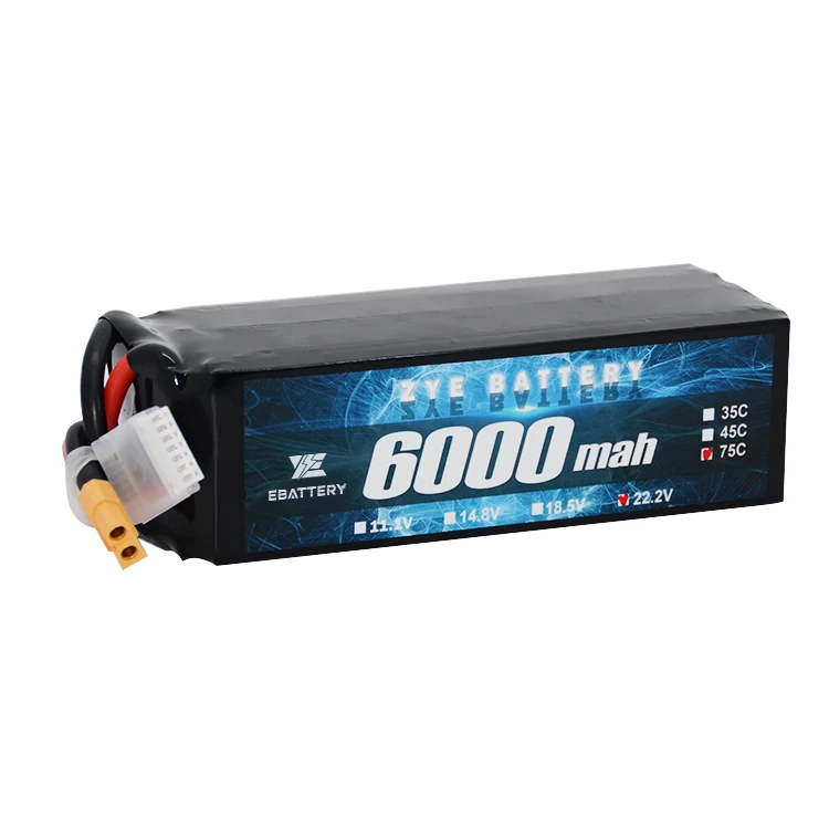 Remote Control 30C 100C 14.8V 4S Rc Batteries 6S Li Ion Polymer Battery Pack 2S 7.4V 6000Mah 5000Mah Lipo Battery 3S 11.1V
