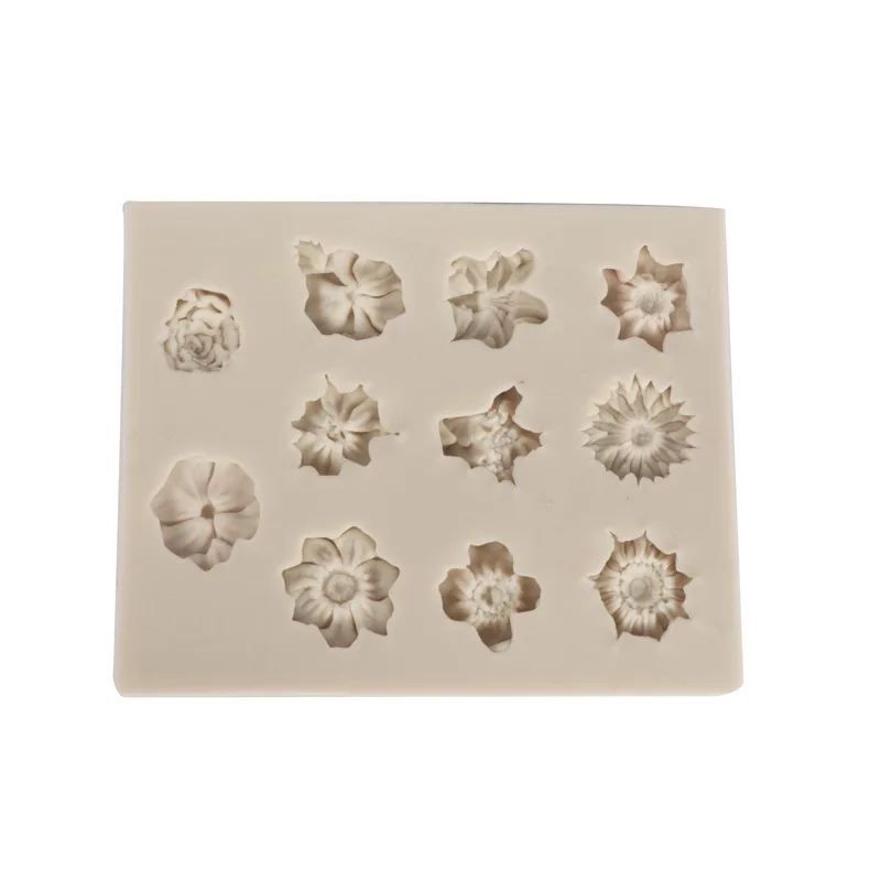 Sunflower Rose Flower Silicone Mold Cake DIY Decoration Chocolate Candy Craft Polymer Clay Tool Resin Molds for Jewelry