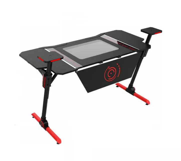 Orizeal Intelligent LED RGB Light Height Adjustable Gaming Desk with Remote Control