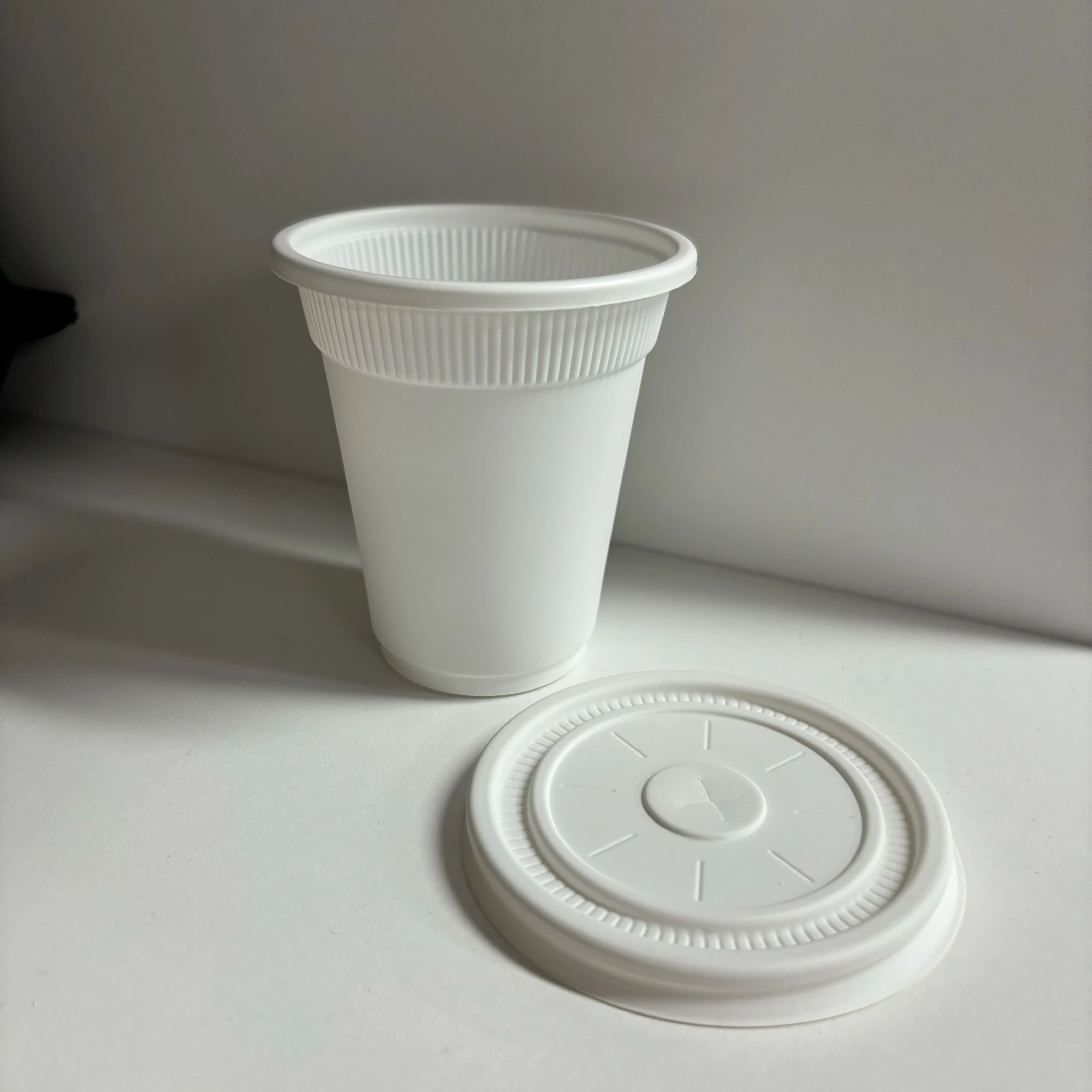 Wholesale Disposable Corn Starch Cup + Lid Customizable Biodegradable