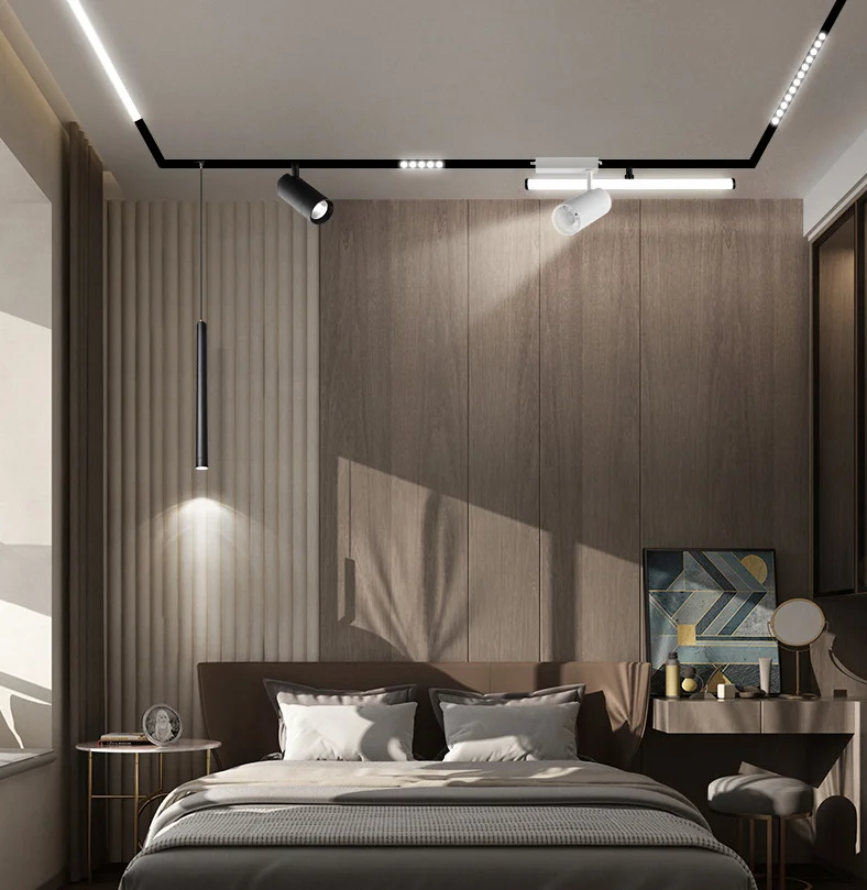 original track light  white/black Aluminum new  gu10 Track light fashion track light