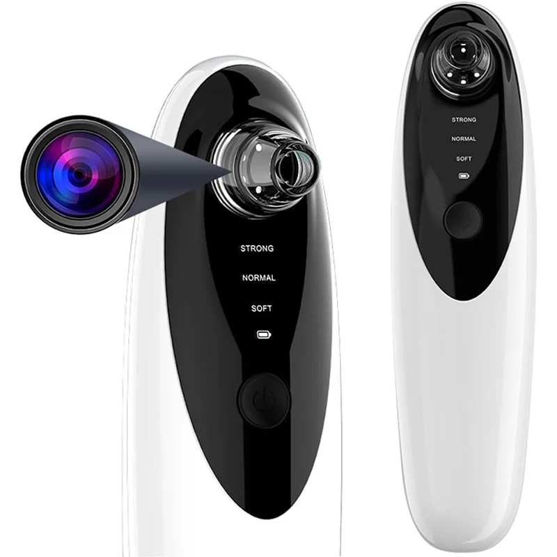 Rechargeable HD Camera Black Head Extractor with 4 Suction Probes 3 Modes for Acne Vacuum Blackhead Remover