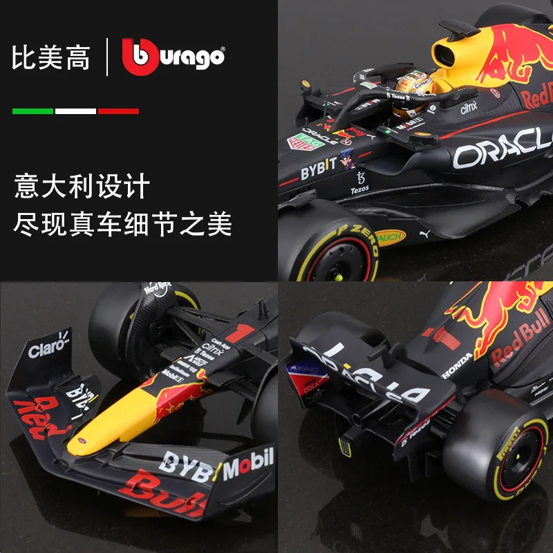 Bburago 1/24 Scale Red Bull RB18b Formula One F1 Car Racing Zinc Alloy Model Car Diecast Toys