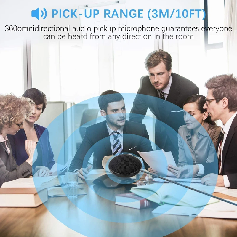 Всенаправленный usb-микрофон для компьютера видеоконференции умное шумоподавление пряжки конденсаторный микрофон ПК-игр