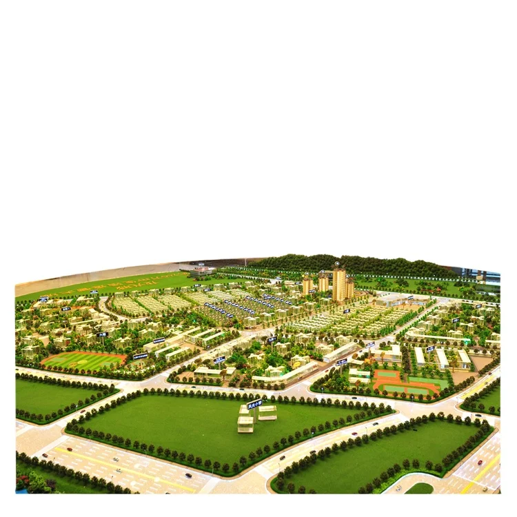 Professional miniature building model / 3D maquette architectural model for building model supplies