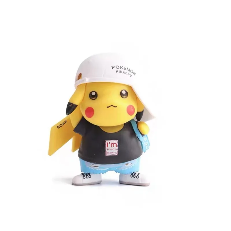 Лидер продаж на Amazon аниме-фигурка покемана из 12 видов игрушка модная Аниме Фигурка pika chu ПВХ кукла