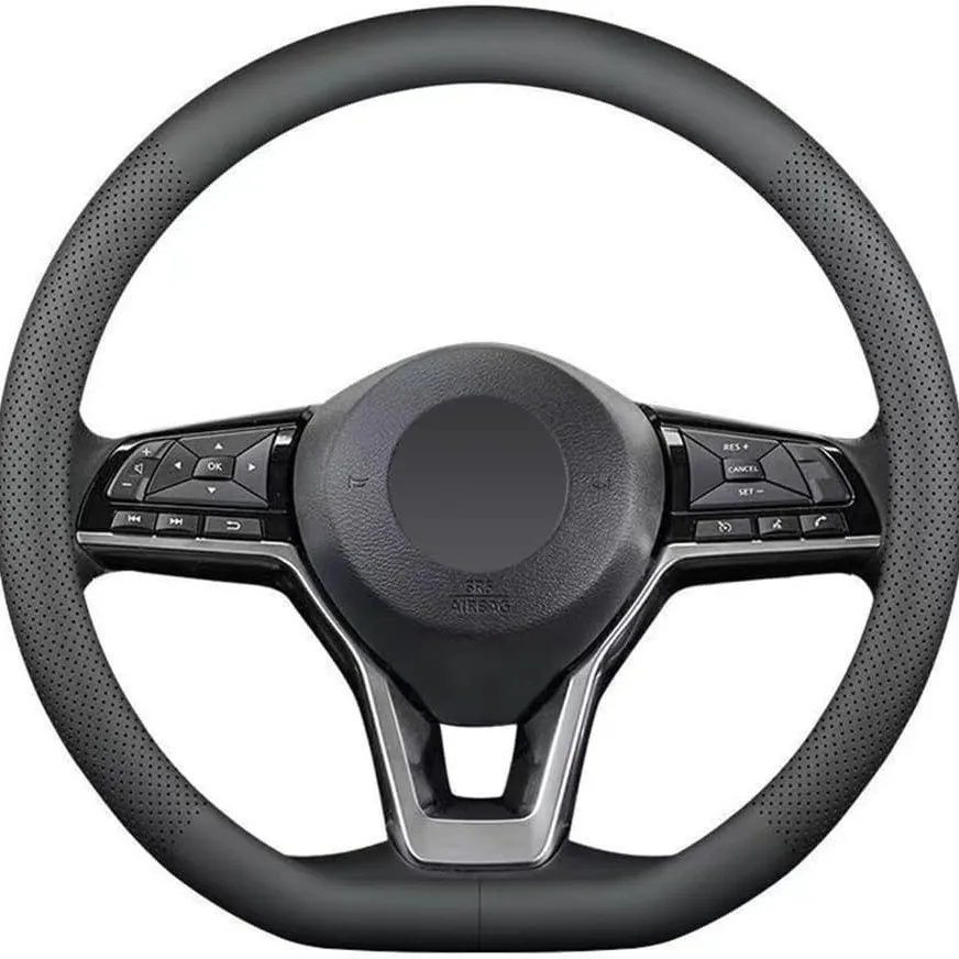 non-slip carbon fiber leather Four Seasons universal car steering wheel cover for audi q5 peugeot 3008 passat b6