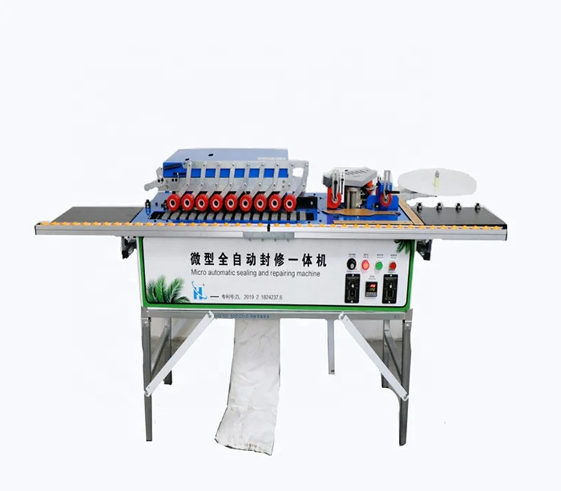 High feeding speed mechanical advance board pvc gluing mdf edge banding machine linear woodworking furniture for sale