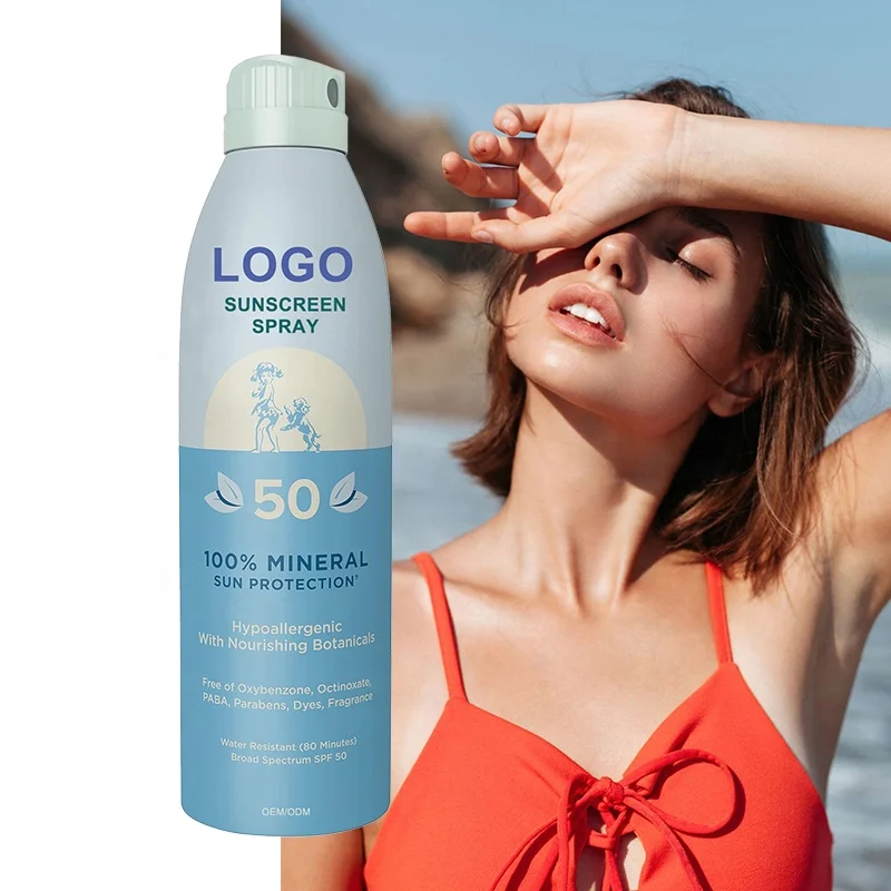 Label Body Face Sunscreen Cream Sunscreen Mousse with Color Transparent Wholesale Customised Free Samples White SPF 30 50 100